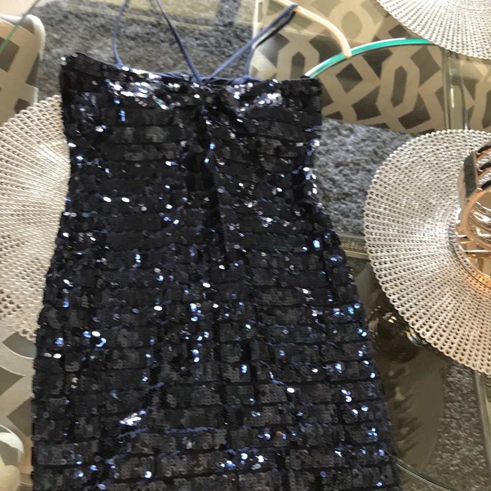 Gorgeous navy sequence dress